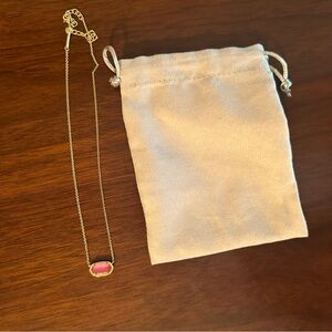 Elisa Gold Pendant Necklace in Azalea Illusion